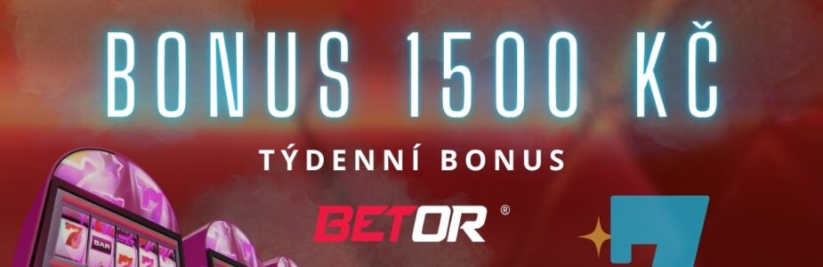 Bonus 1500 Kč v casinu Betor
