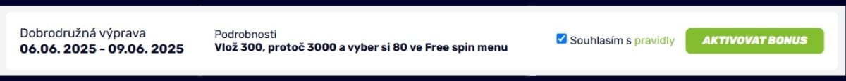 Bonus aktivace fBET