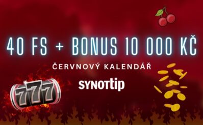 40 FS + 10 000 Kč bonus v červnovém kalendáři synottip