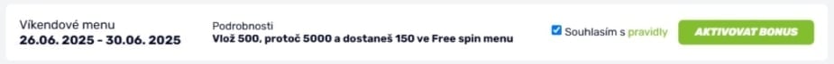 fBET bonus 150 Kč ve free spinech