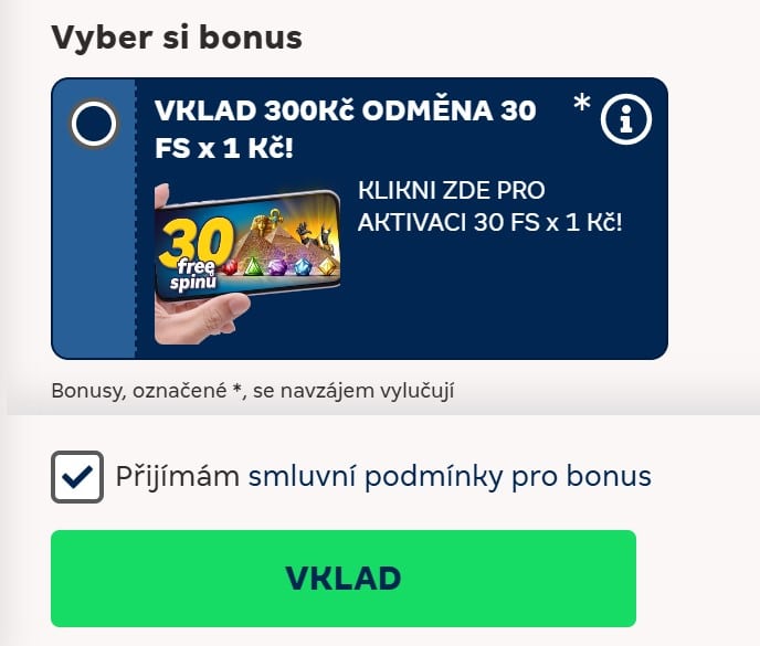 Bonus a podmínky MekrurXtip
