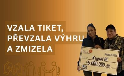 Požádal jí, aby mu pomohla. Ona sbalila výhru a utekla.