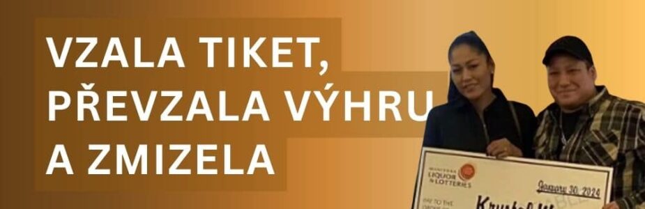 Požádal jí, aby mu pomohla. Ona sbalila výhru a utekla.