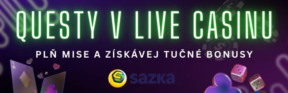 Questy v Live casinu u Sazky