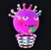 Symbol Růžová příšerka s pružinkou automatu Alien Fun 41 od Kajot