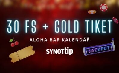 30 free spinů + gold tiket u Synottipu