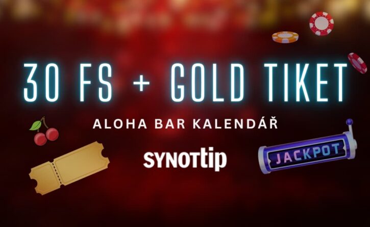 30 free spinů + gold tiket u Synottipu