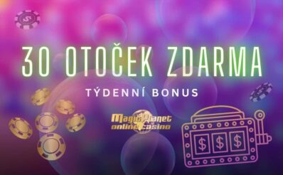 Týdenní bonus s 30 free spiny u Magic Planet