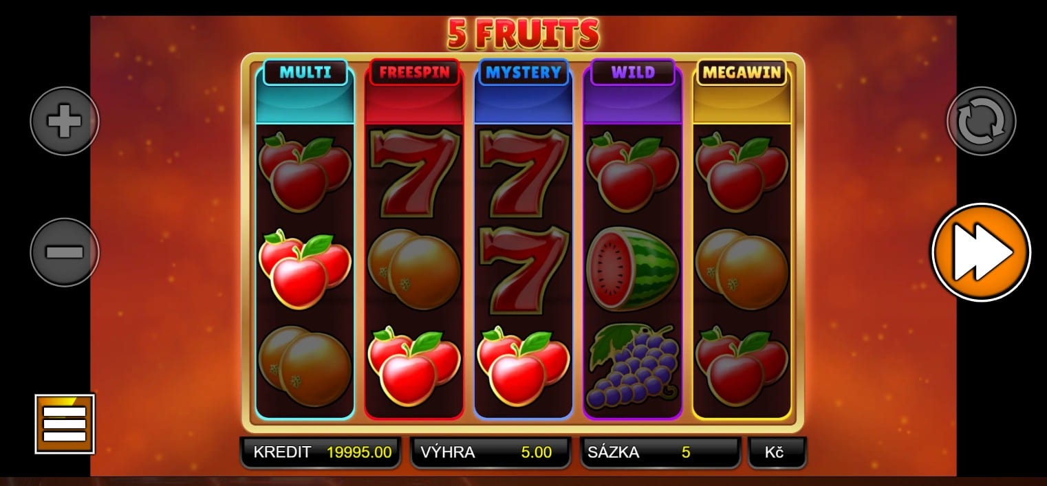 5 Fruits automat Betano