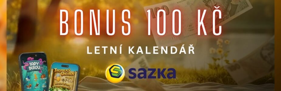 Bonus 100 Kč u Sazky