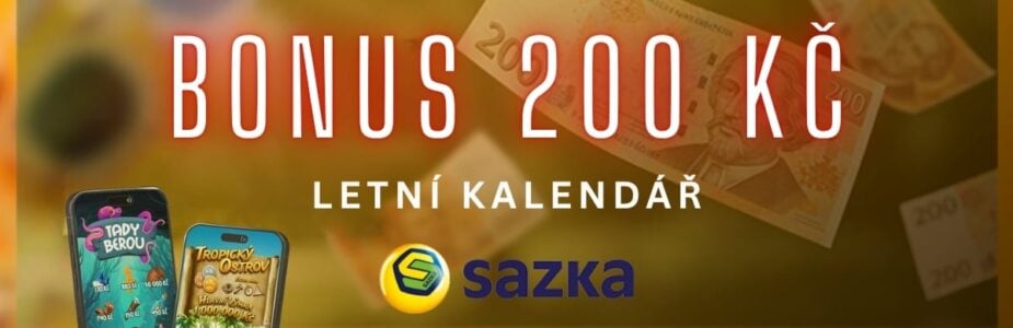 Bonus 200 Kč u Sazky Bonus 200 Kč u Sazky