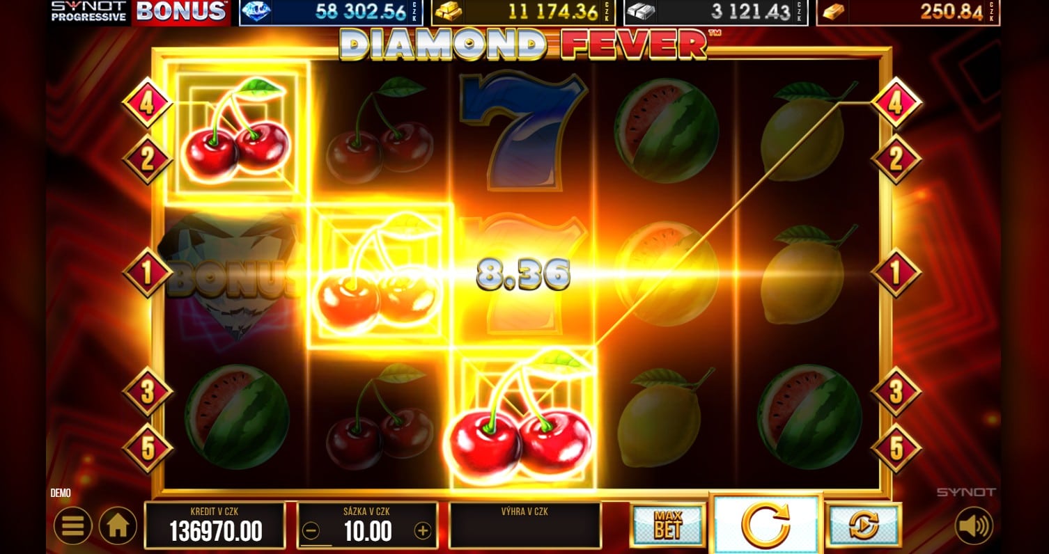 Diamond Fever automat Synot Games