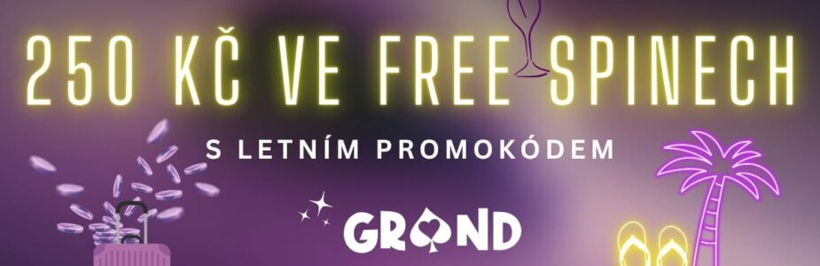 Grandwin 250 Kč ve free spinech