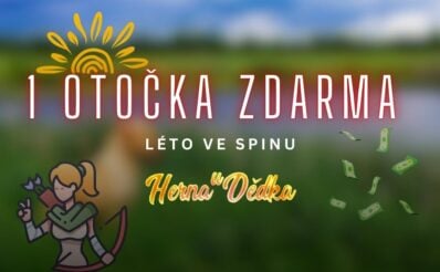 Herna U Dědka 1 otočka zdarma za 10 Kč léto ve spinu