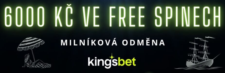 Kingsbet 6000 Kč ve free spinech