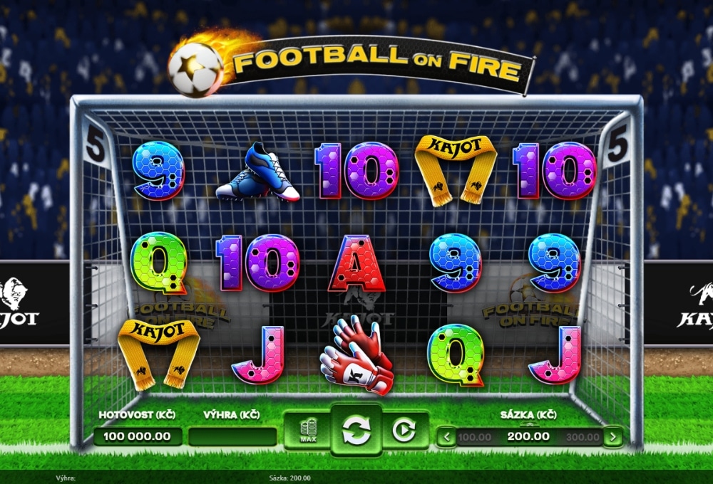 Online automat Football On Fire