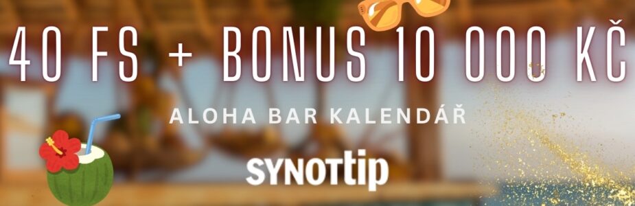 Synottip 40 free spinů a bonus 10 000 Kč Synottip 40 free spinů a bonus 10 000 Kč