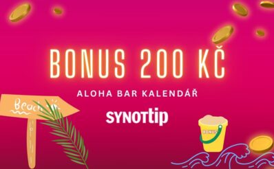 Synottip bonus 200 Kč Aloha Bar kalendář