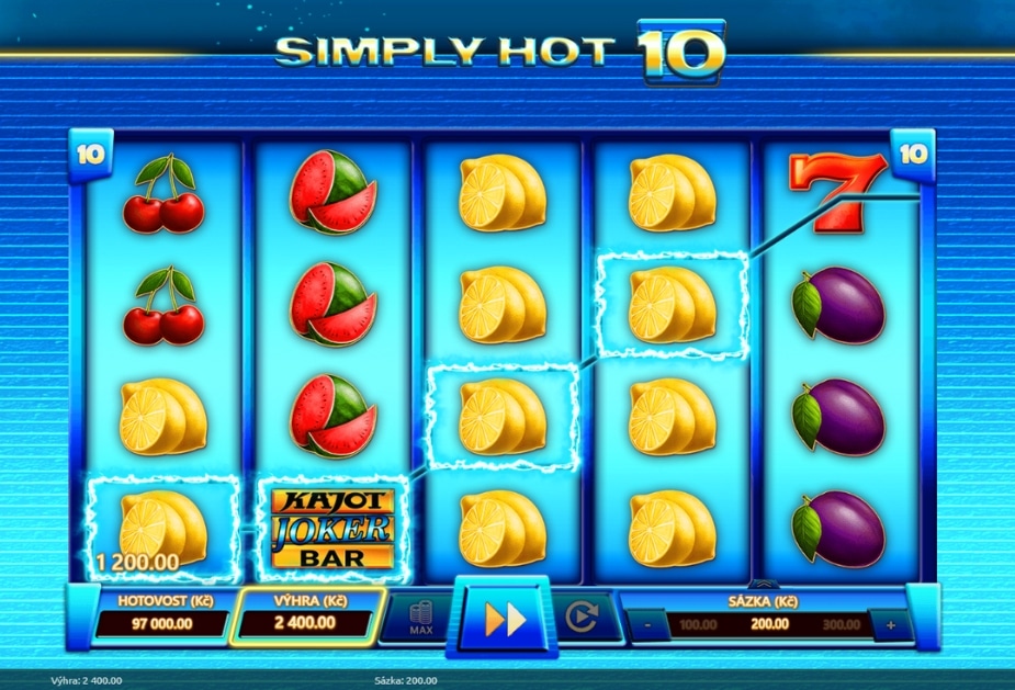Téma a symboly Simply Hot 10