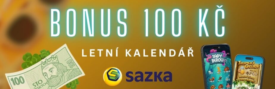 Získej bonus 100 Kč u Sazky
