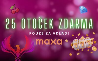 Bonusovka 25 free spinů u Maxy