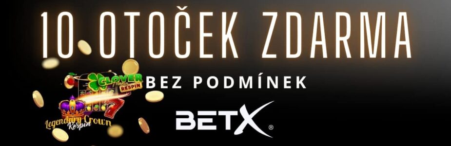 10 otoček zdarma v BetX 10 otoček zdarma v BetX