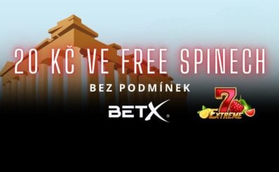 20 Kč ve free spinech v BetX