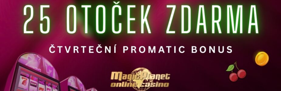 25 free spinů u Magic Planet