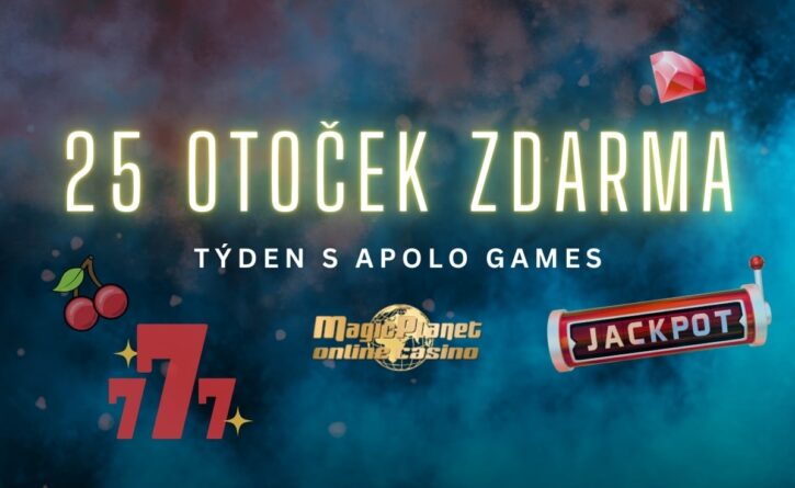Týdenní bonus 25 otočkami u Magic Planet