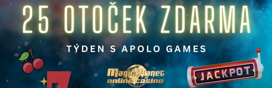Týdenní bonus 25 otočkami u Magic Planet