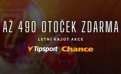 Až 490 otoček zdarma v Tipsport a Chance