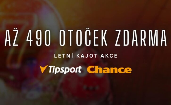 Až 490 otoček zdarma v Tipsport a Chance