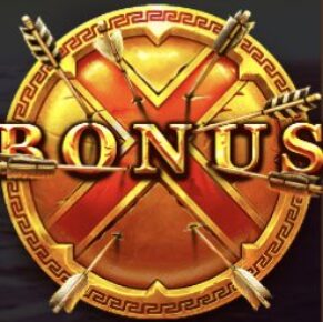 Symbol BONUS a MAGNETIC BONUS symbol automatu Shield of Sparta od Pragmatic Play