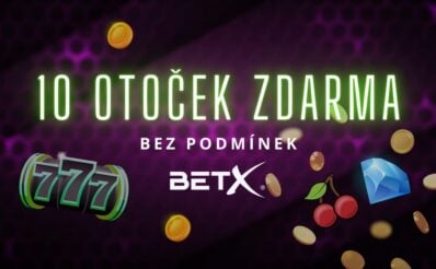 10 free spinů bez podmínek u BetX