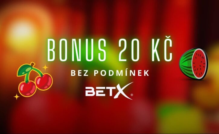 BetX bonus 20 Kč bez podmínek