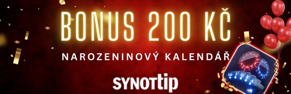 Synottip bonus 200 Kč