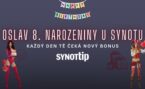 Oslav 8. narozeniny Synottip casina a otevři si bonus každý den!