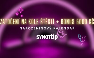 Synottip zatočení na Kole štěstí a bonus 5000 Kč