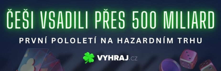 Češi vsadili přes 500 miliard v hazardních hrách