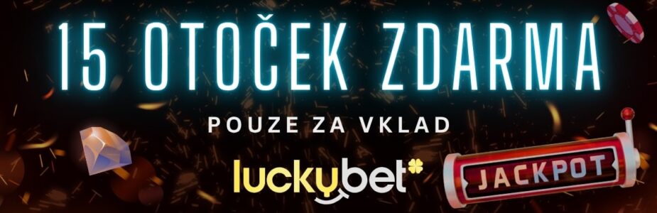15 free spinů pouze za vklad u LuckyBetu