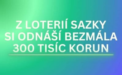 Loterie Sazky mu přinesly bezmála 300 tisíc korun!