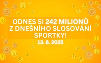 Vyhraj dnešní Superjackpot Sportky!