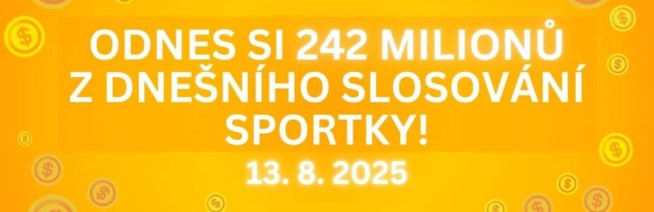 Vyhraj dnešní Superjackpot Sportky!