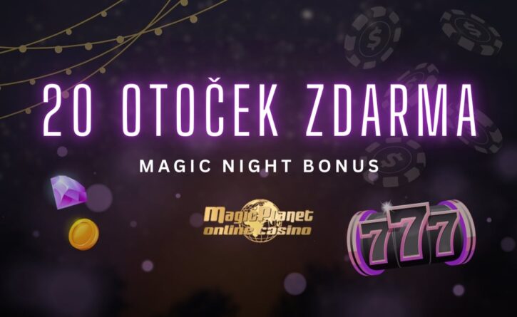 20 nočních free spinů u Magic Planet