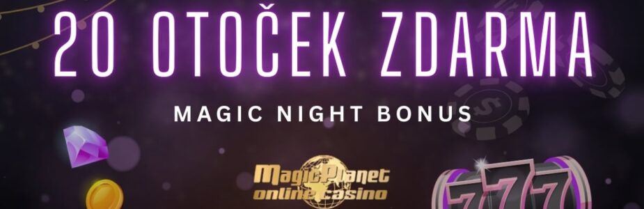 20 nočních free spinů u Magic Planet