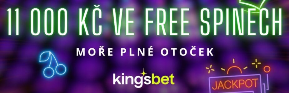 11000 Kč ve free spinech u Kingsbetu