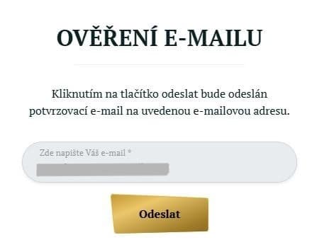 Ověření e-mailu Kartáč