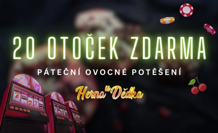 20 free spinů v casinu Herna U Dědka