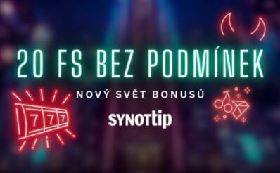 20 free spinů bez podmínek u Synottipu