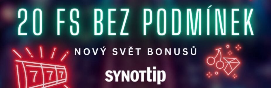 20-fs-bez-podminek-synottip 20 free spinů bez podmínek u Synottipu